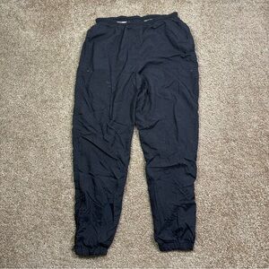 Vintage 90s‎ Nike Windbreaker Pants Size Medium Black Track Pants Activewear